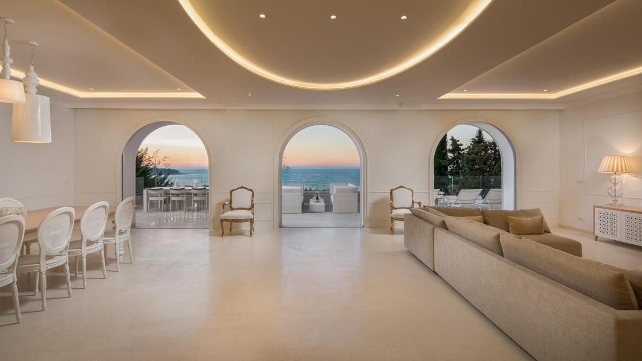 Luxury Seafront Villa Primosten Glamour With Private Pool, Sauna And Gym At The Beach In Примоштен Экстерьер фото